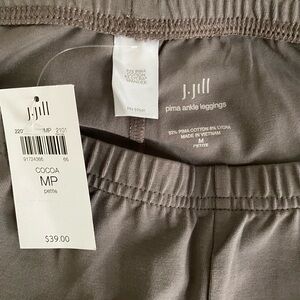 J. Jill Cocoa Pima Ankle Leggings
